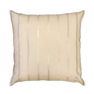 Bold Silver Stripes Euro Sham